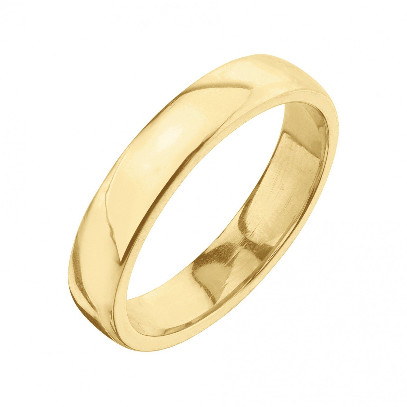 Classic mens gold wedding on sale band