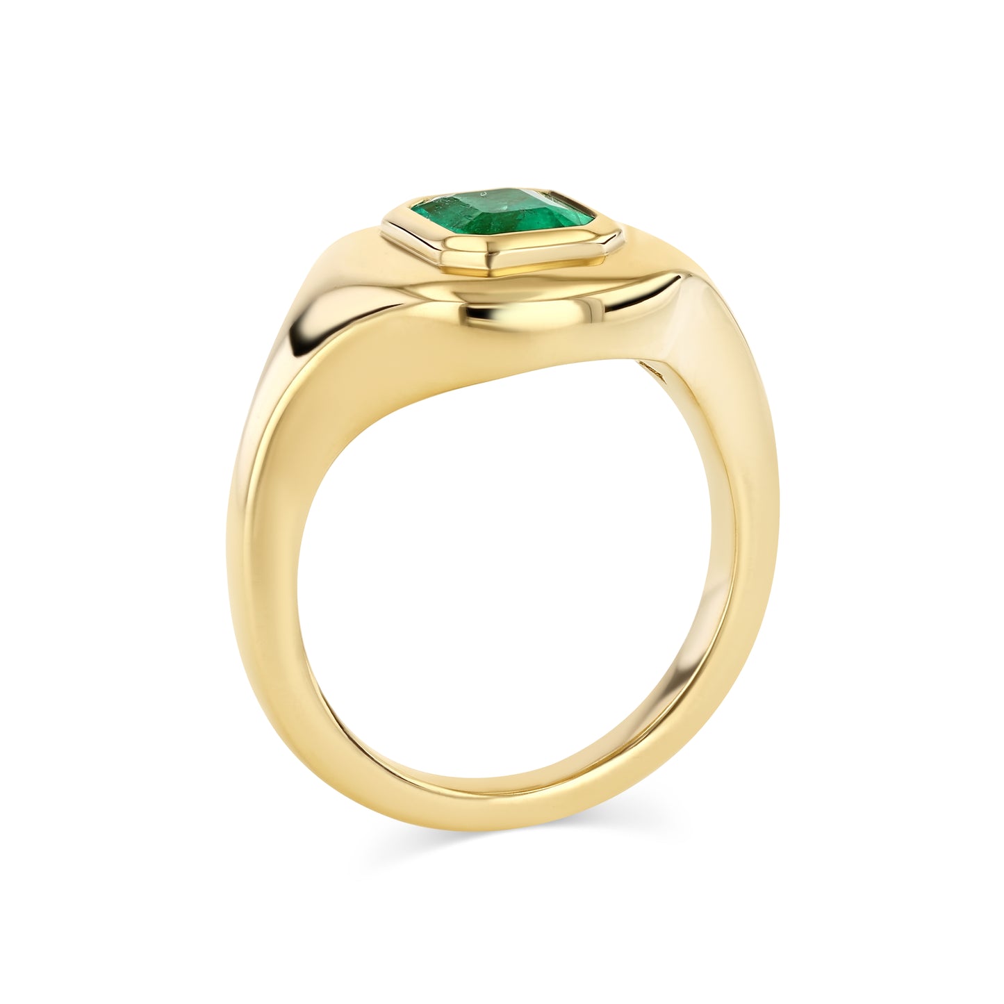 0.67CT MUZO EMERALD RIPPLE RING