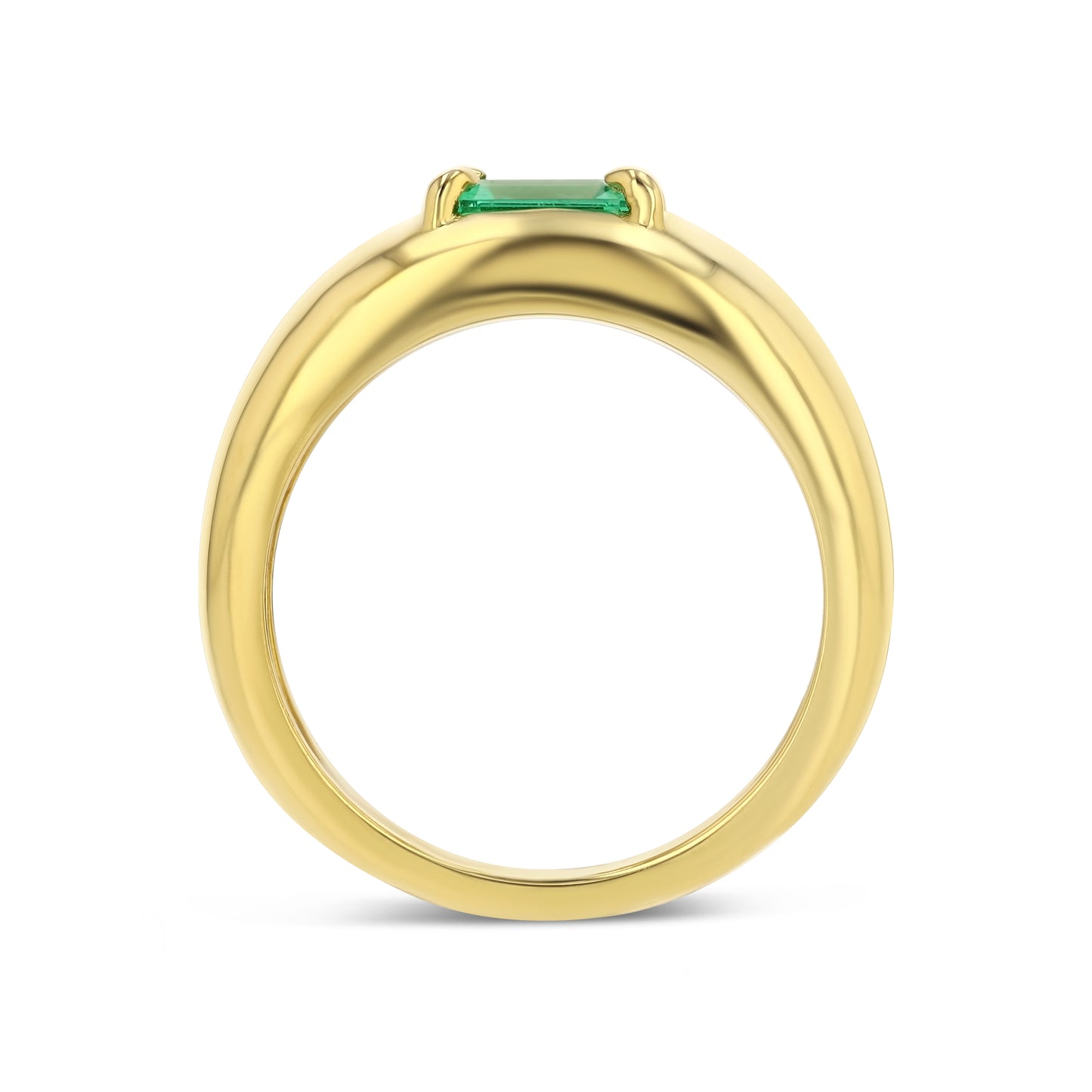 0.89ct Emerald Cloud Ring
