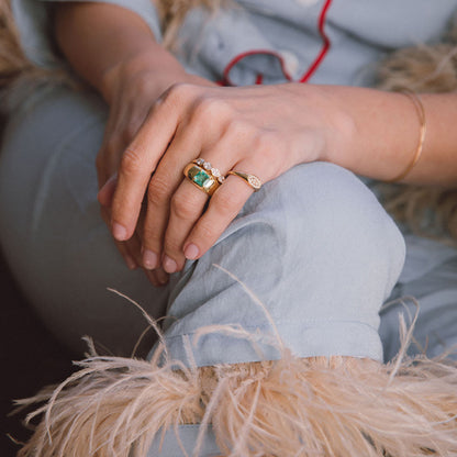 0.89ct Emerald Cloud Ring