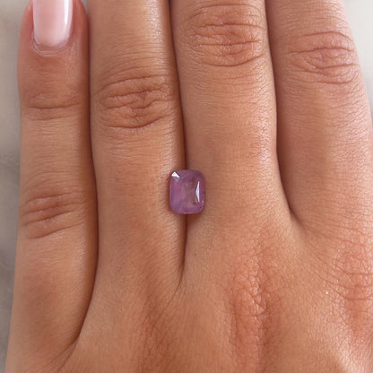 BESPOKE 1.67CT PURPLE PINK SAPPHIRE RING