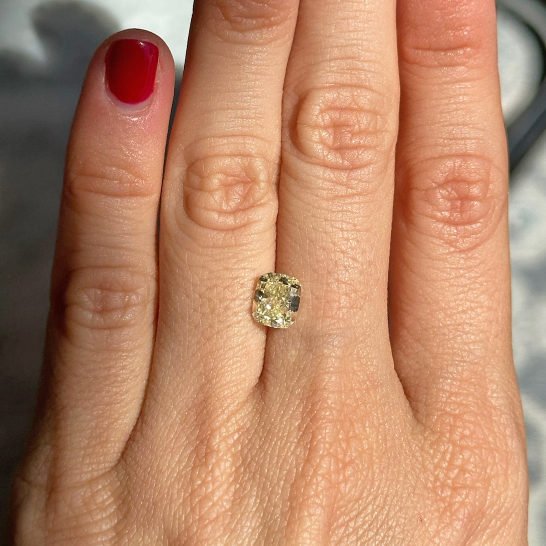 BESPOKE 1.70CT YELLOW CUSHION CUT DIAMOND