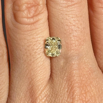 BESPOKE 1.70CT YELLOW CUSHION CUT DIAMOND