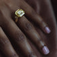 10.24ct Yellow Sapphire and Diamond Three Stone Ring