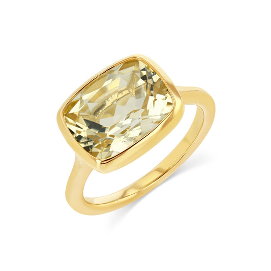 4CT CITRINE GEORGIA BIRTHSTONE RING