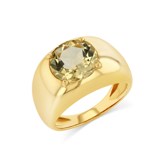 3.96CT CITRINE CLOUD RING