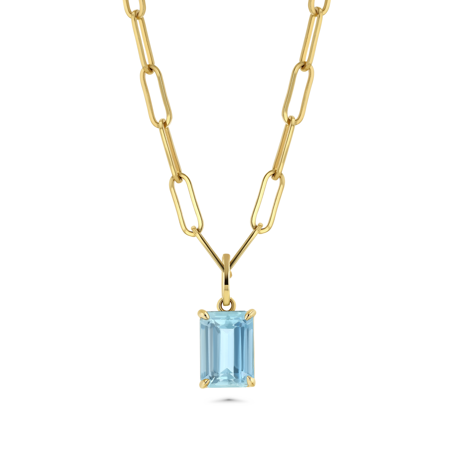 Aquamarine Baguette Charm