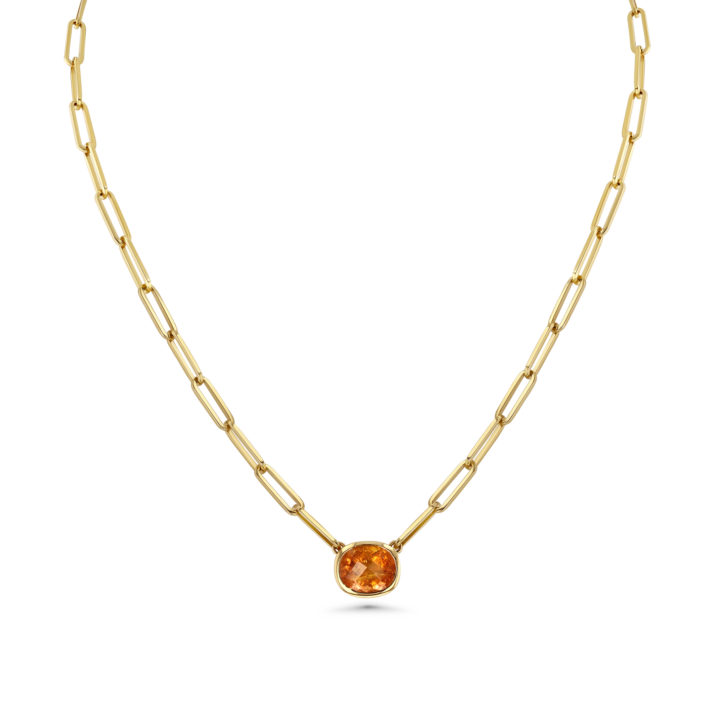 Imperial Topaz Oval Necklace