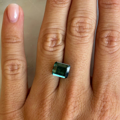 BESPOKE 3.20CT TEAL GREEN TOURMALINE