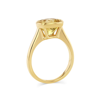 2.90CT IMPERIAL TOPAZ BEZEL RING