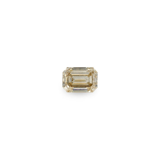 BESPOKE 1.04CT LIGHT BROWN EMERALD CUT DIAMOND