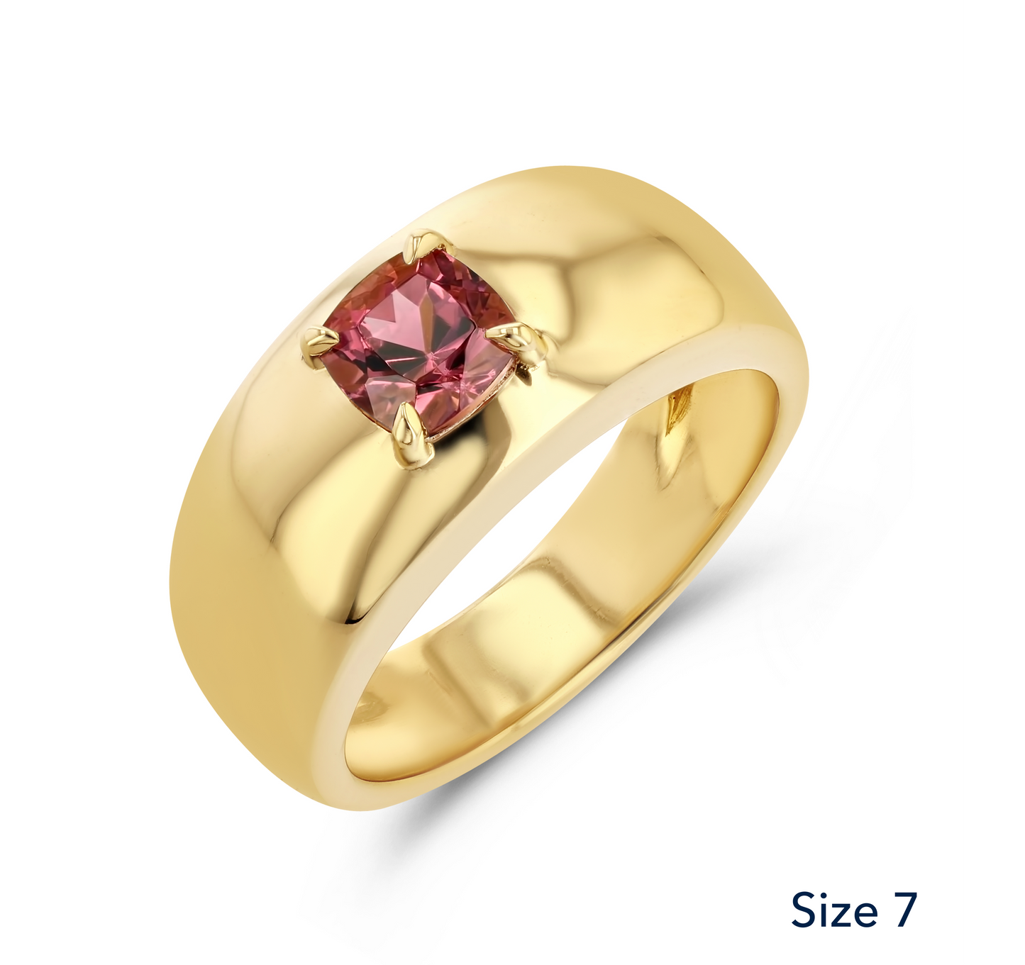 0.70CT PINK TOURMALINE CLOUD RING