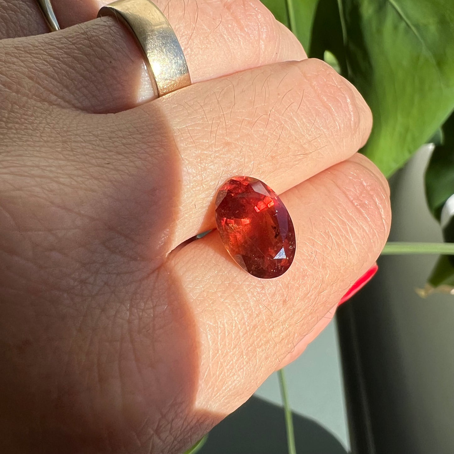 BESPOKE 6.09CT ORANGE RED SAPPHIRE