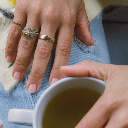 OVAL BEZEL RING