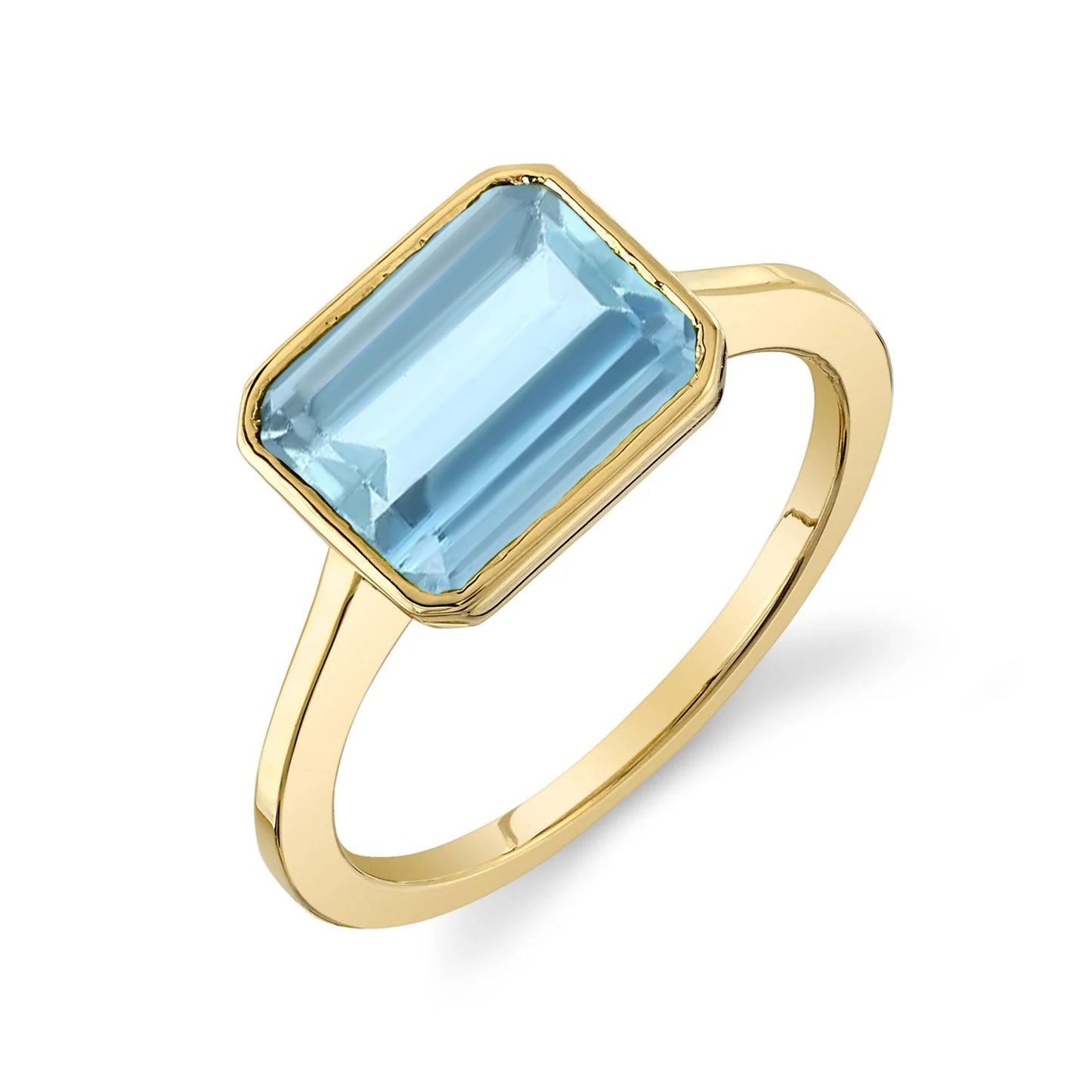 AQUAMARINE JULIA BIRTHSTONE RING