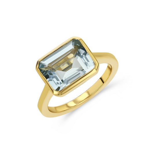 AQUAMARINE JULIA BIRTHSTONE RING