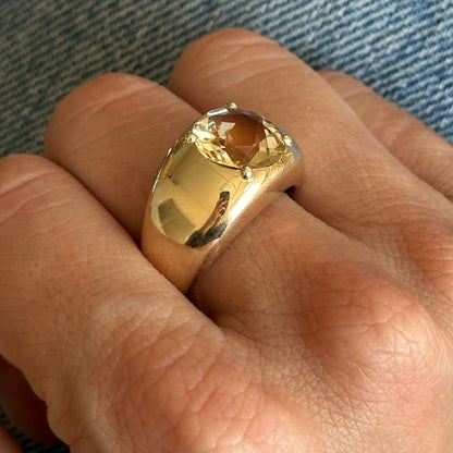 3.96CT CITRINE CLOUD RING