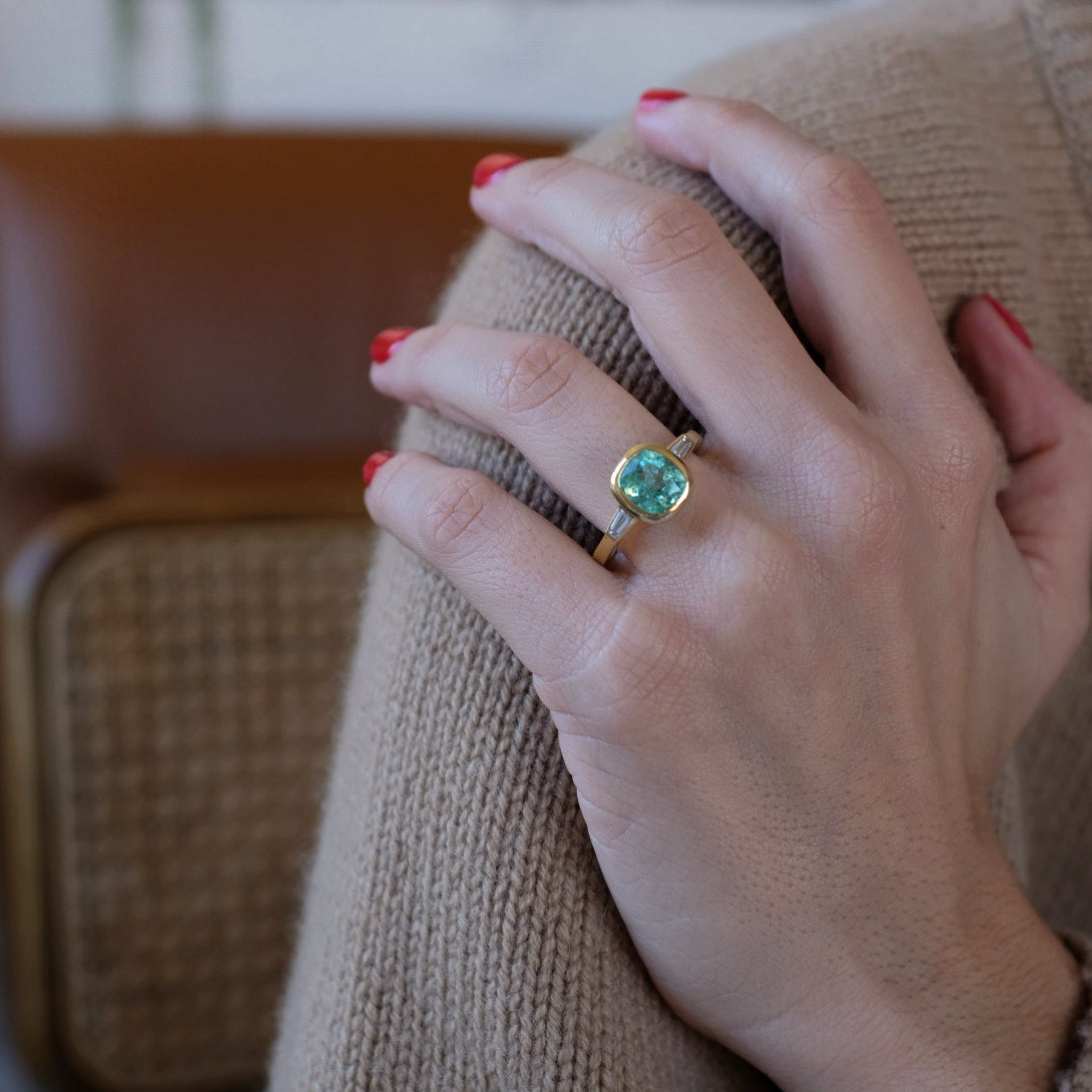 MUZO EMERALD & DIAMOND RING