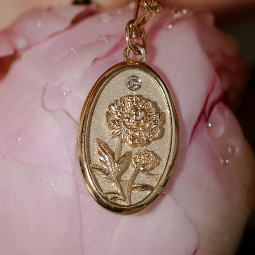 PEONY FLOWER CHARM