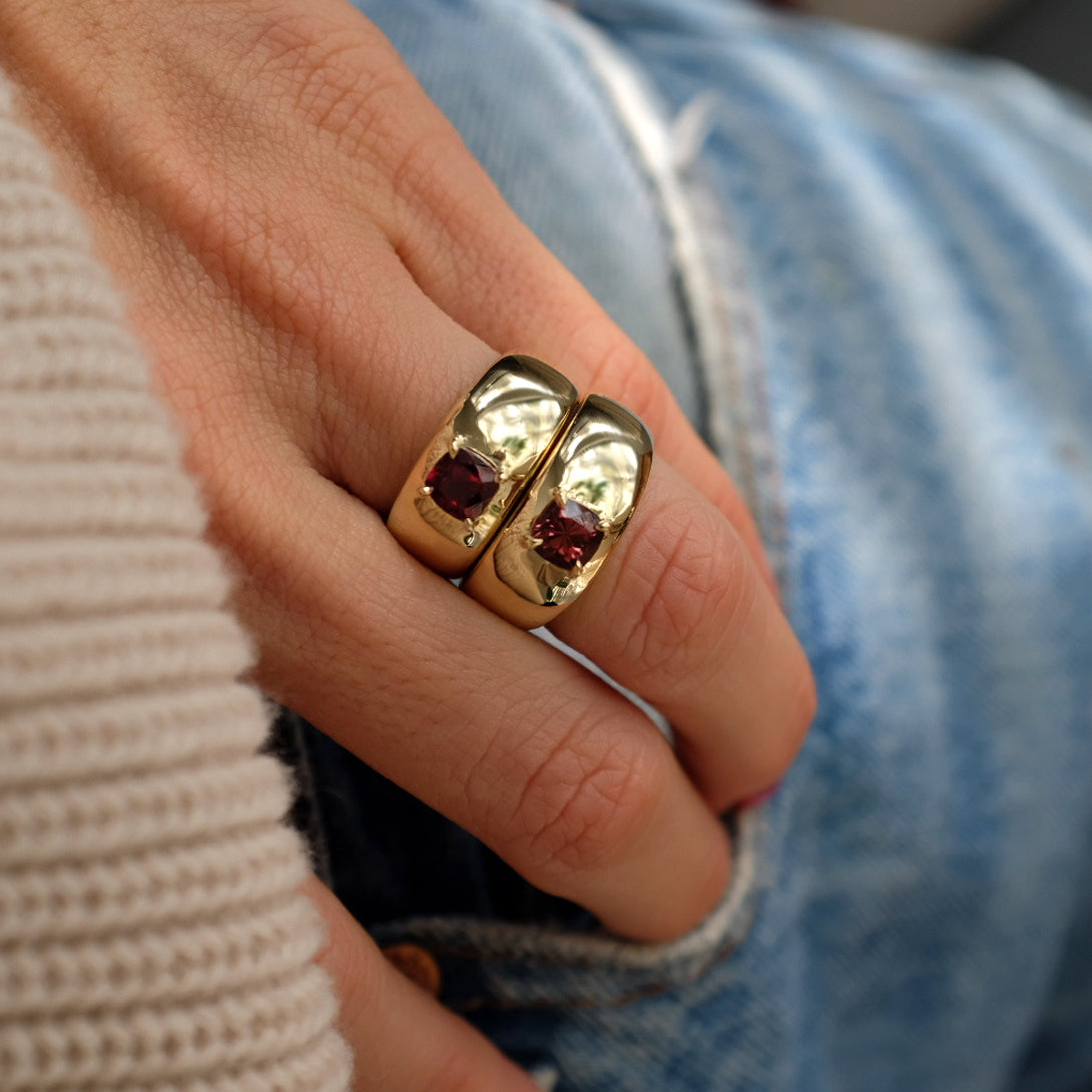 0.70CT PINK TOURMALINE CLOUD RING