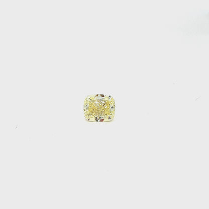 BESPOKE 1.70CT YELLOW CUSHION CUT DIAMOND