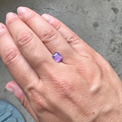 BESPOKE 1.67CT PURPLE PINK SAPPHIRE RING