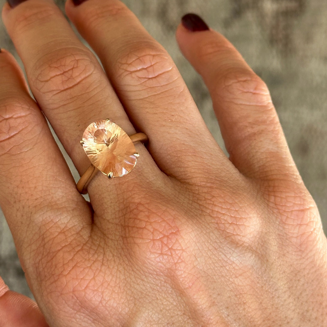 5.2CT SUNSTONE PRONG RING