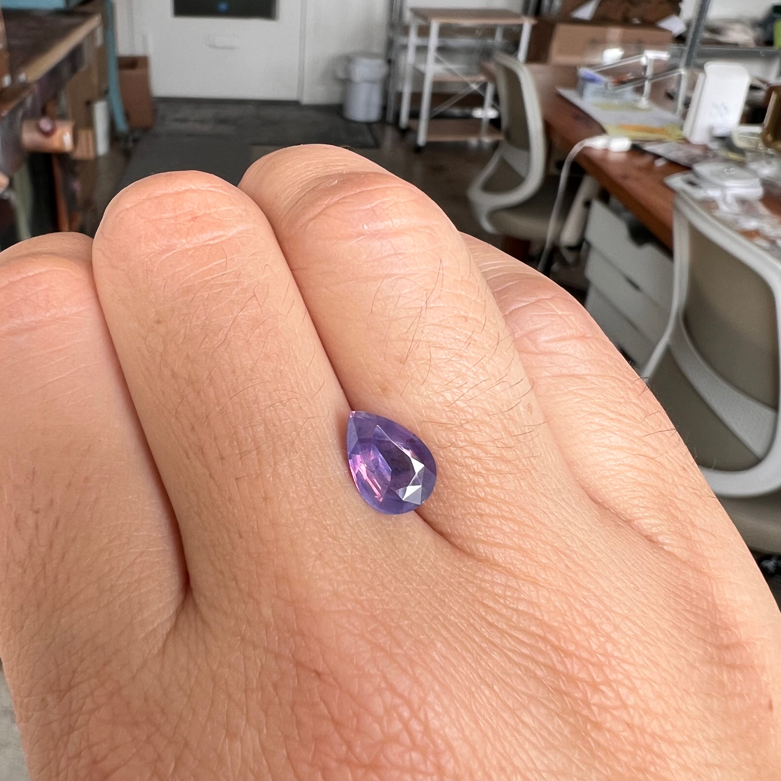 Sterling sold Purple Sapphire Ring