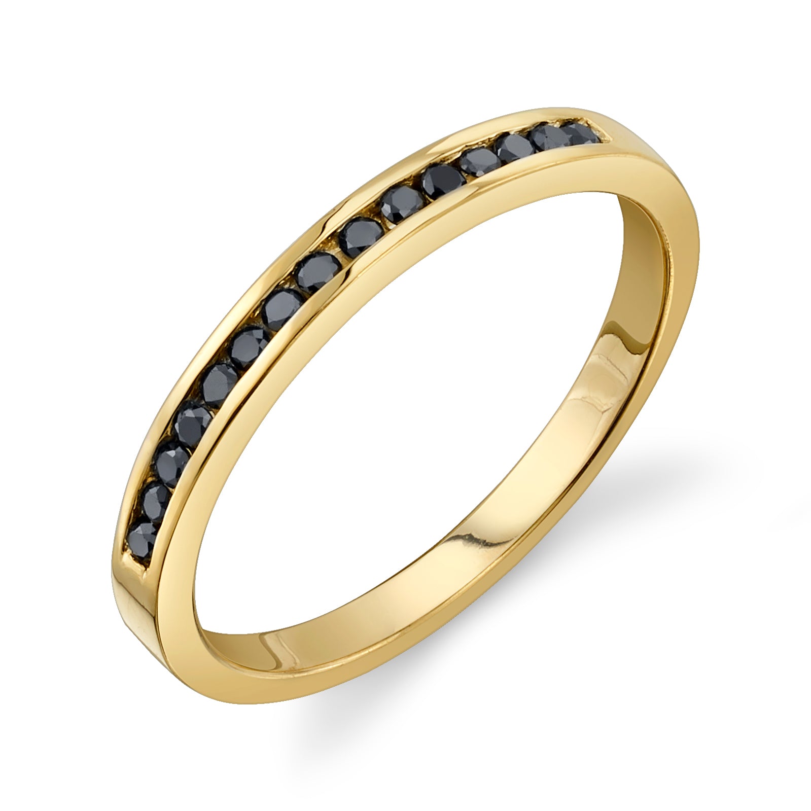 BLACK DIAMOND CHANNEL WEDDING BAND – Starling