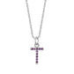 T Initial Birthstone Charm Necklace