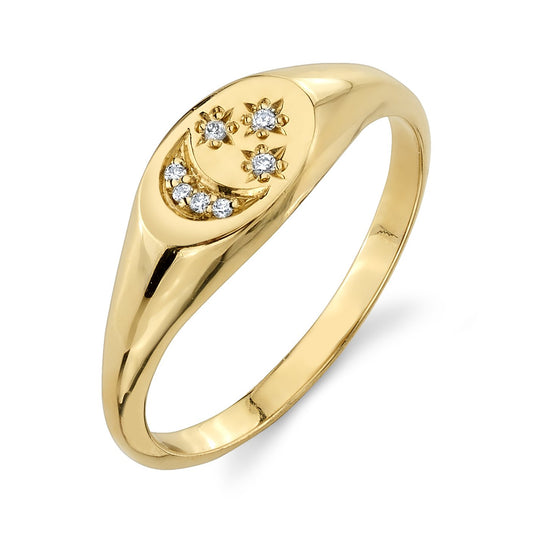 white diamond, yellow gold