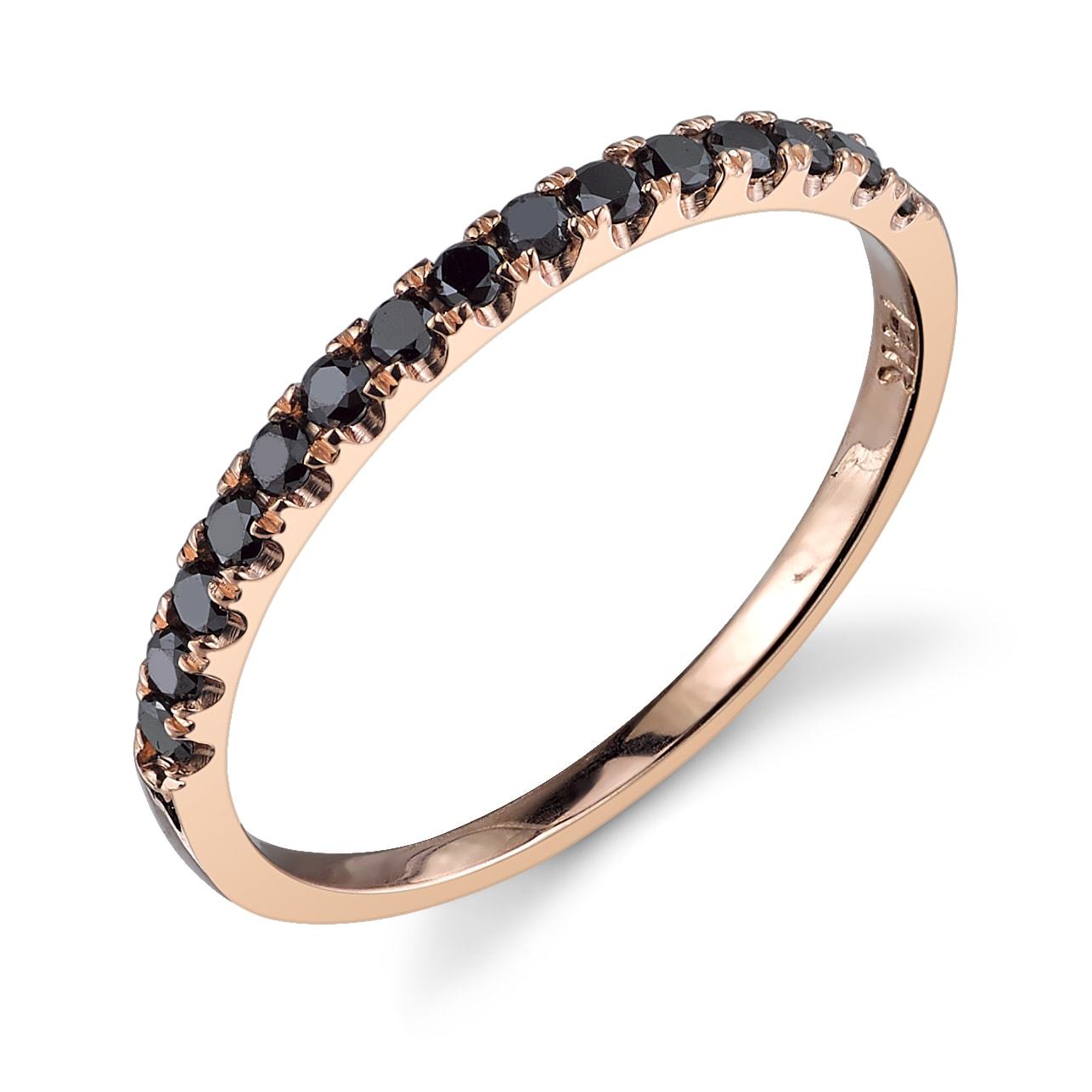 rose gold, black diamond