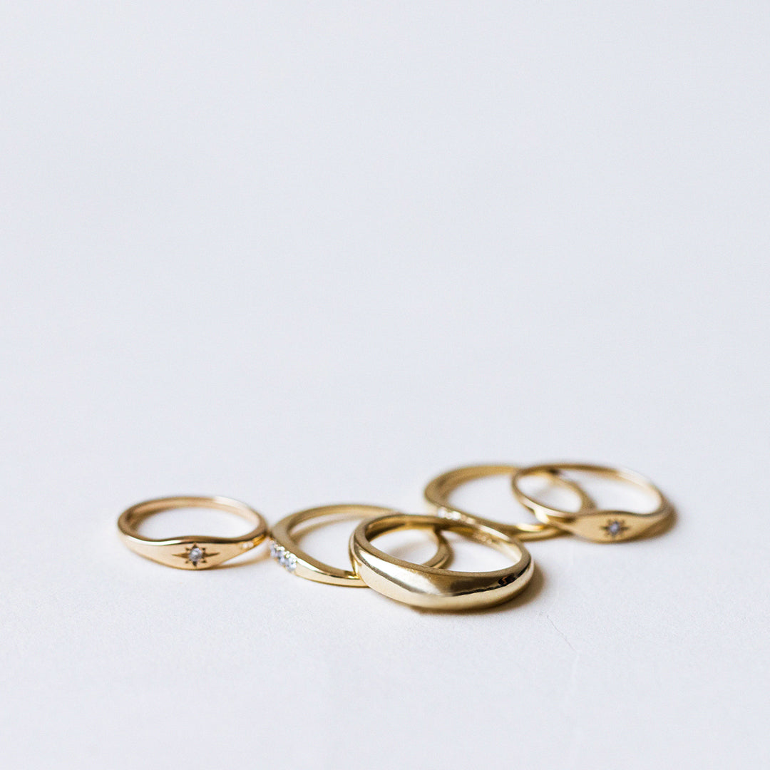 Gold Dome Ring