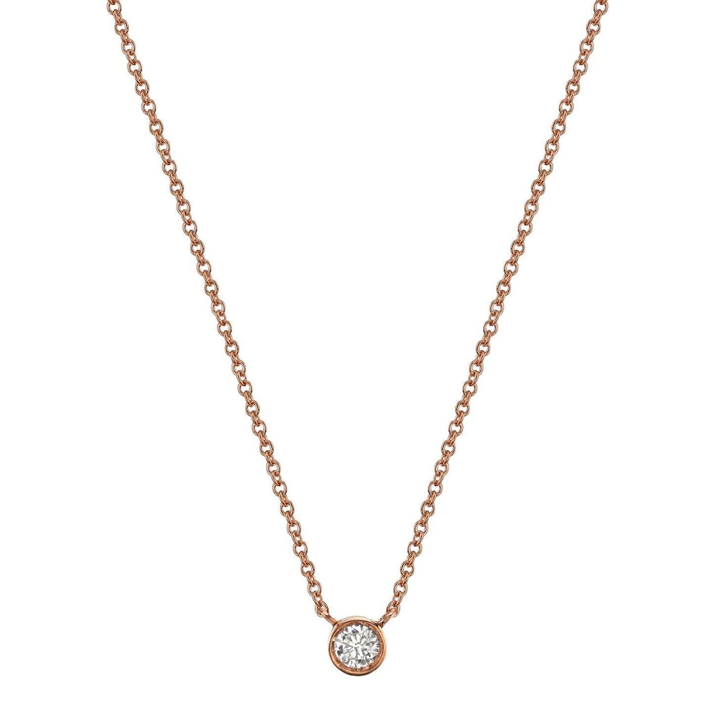 white diamond, rose gold