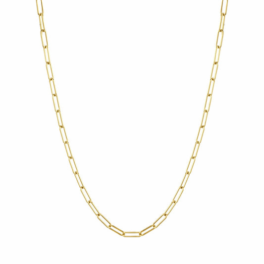 Staple Chain Necklace 14K Yellow Gold / 16In