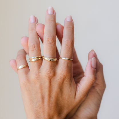 Mini Starburst Signet Ring